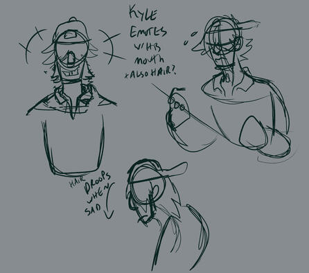 Character Expression Studies - Kyle