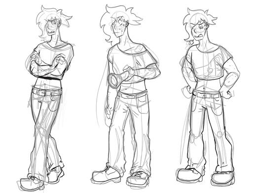Character Expression Studies - Casey