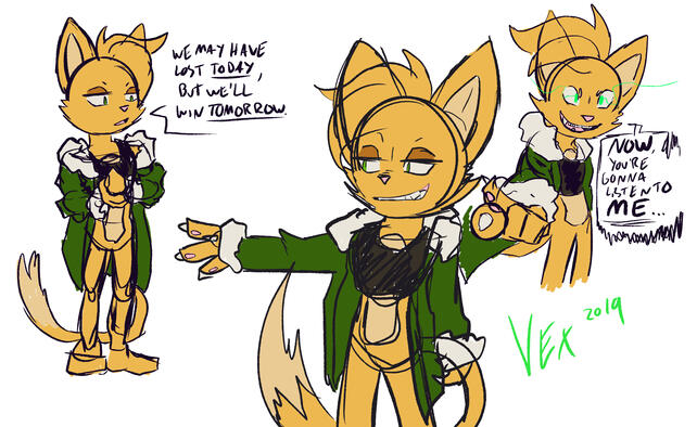 Vex Catfox Color Sketches