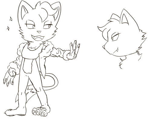 Vex Catfox Refined Sketches