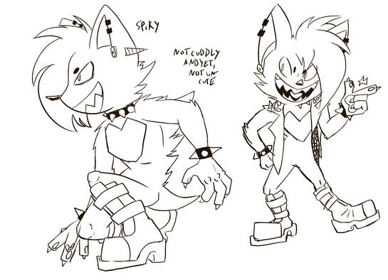 Toxic Porcupine Refined Sketches