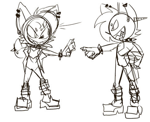 Toxic Porcupine Initial Sketches